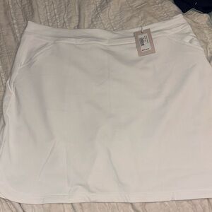 NWT White Peter Milllar Atheletic/Tennks/Golf Skirt. Size XXL